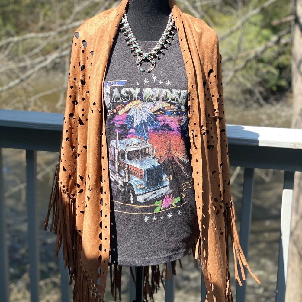 Spell Designs Easy Rider Trucker Tee size SMALL